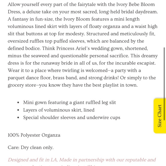 Selkie The Ivory Bebe Bloom Dress - Picture 9 of 10